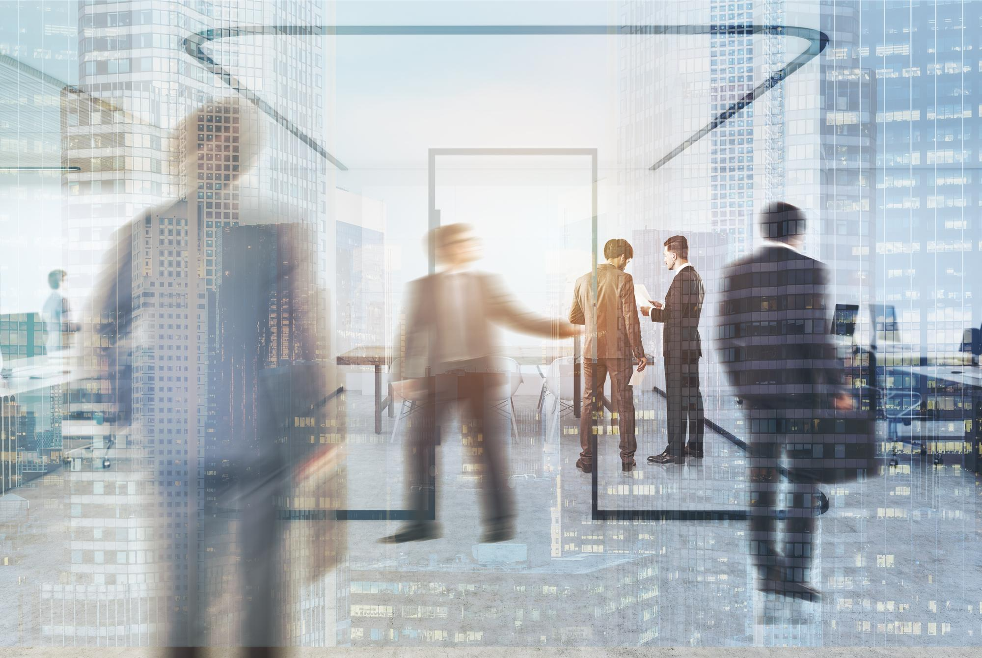 Business meeting in a modern office