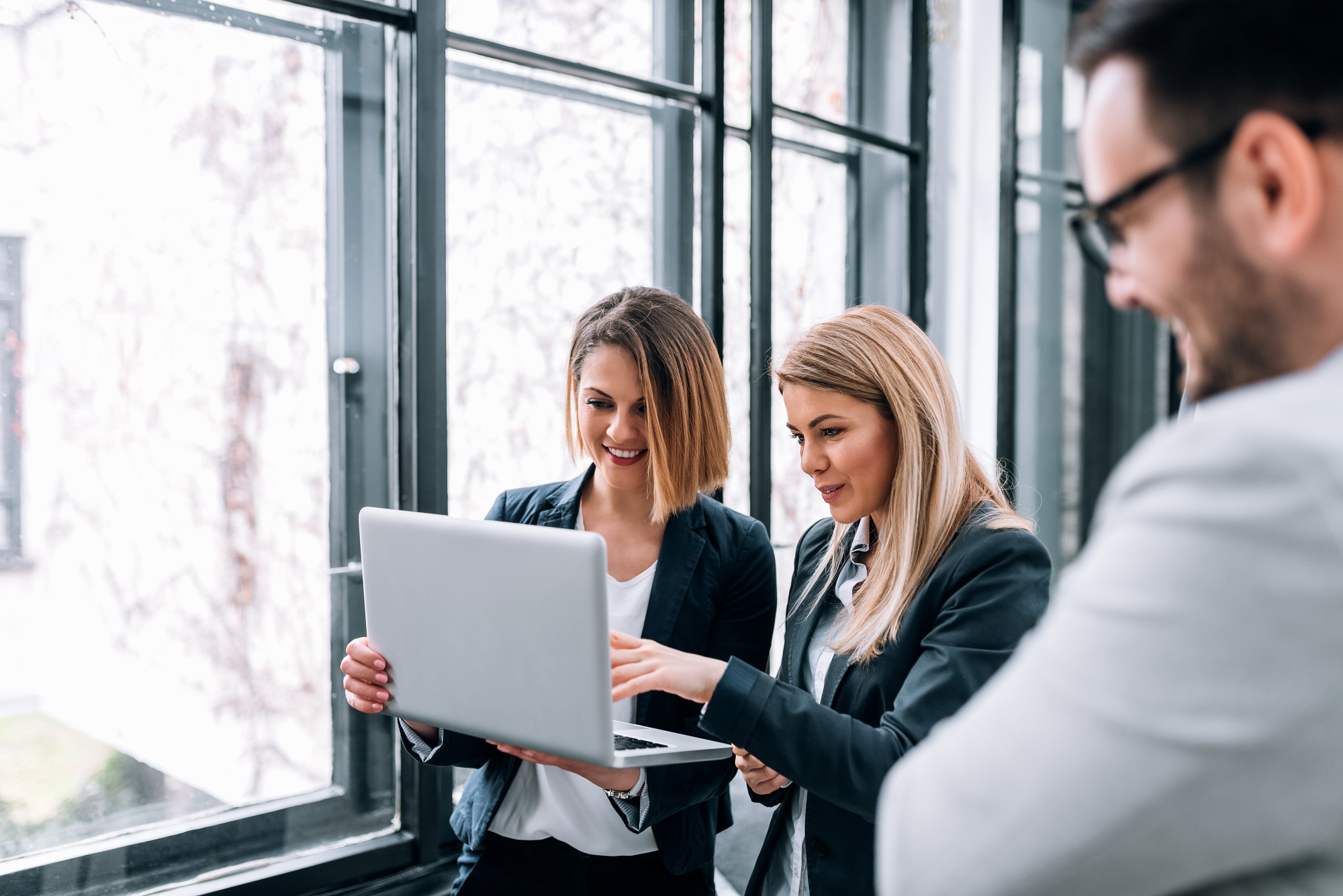 Team in a meeting